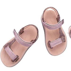 Mini Melissa Kids Rider Papete Pink Glitter size 3Y NIB
